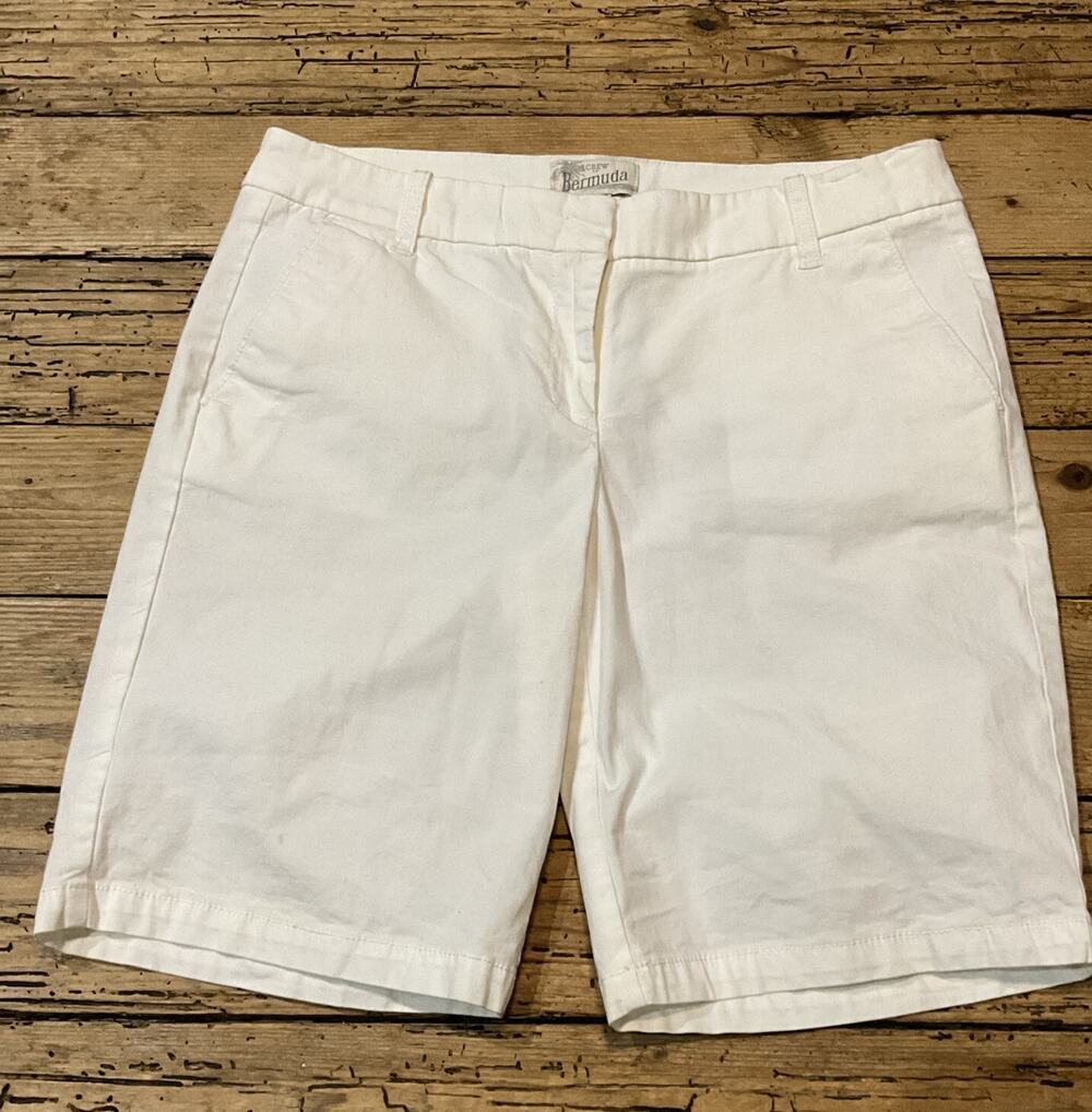 JCREW women’s Size 4 White Bermuda Short NWOT